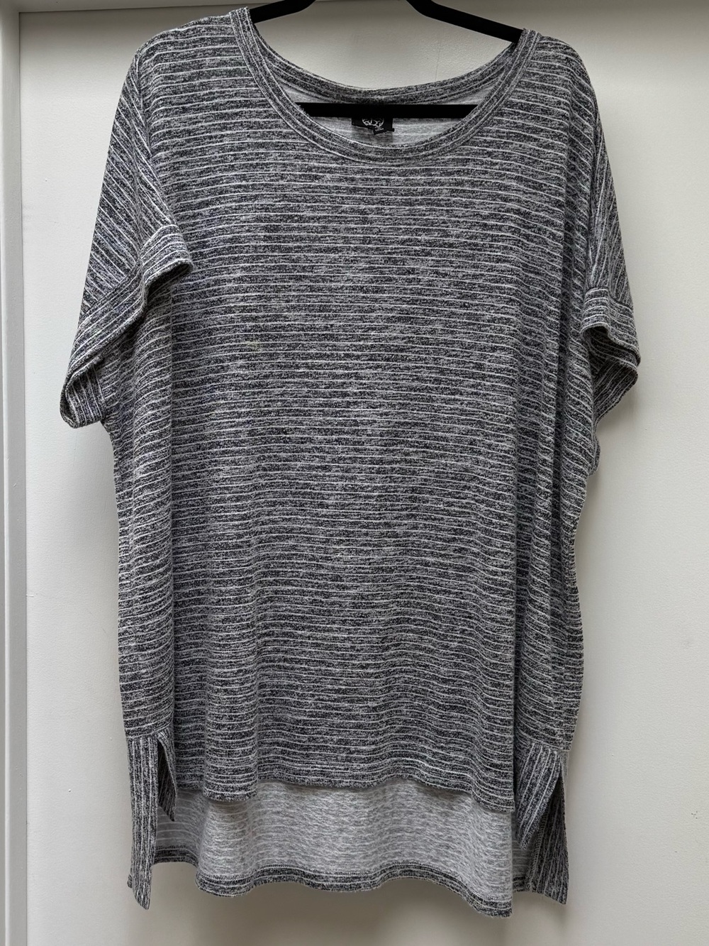 Bobeau Dolman Sleeve Split-Hem Sweater